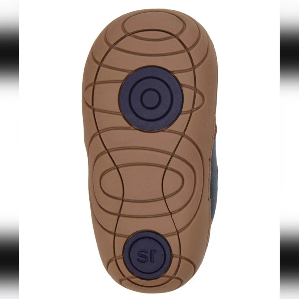 Surprize by Stride Rite Brown & Navy Killian Sneaker - Infant 3M